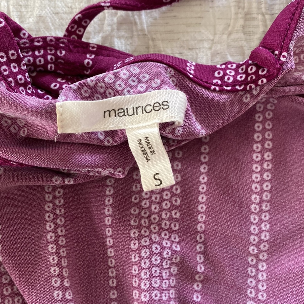 Maurices Raspberry colored jumpsuit - Picture 7 of 9